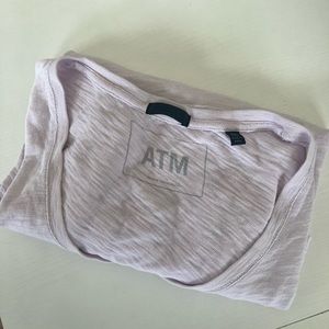 Lavender ATM V neck Tee